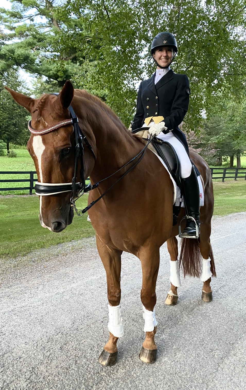 Amanda riding her horse